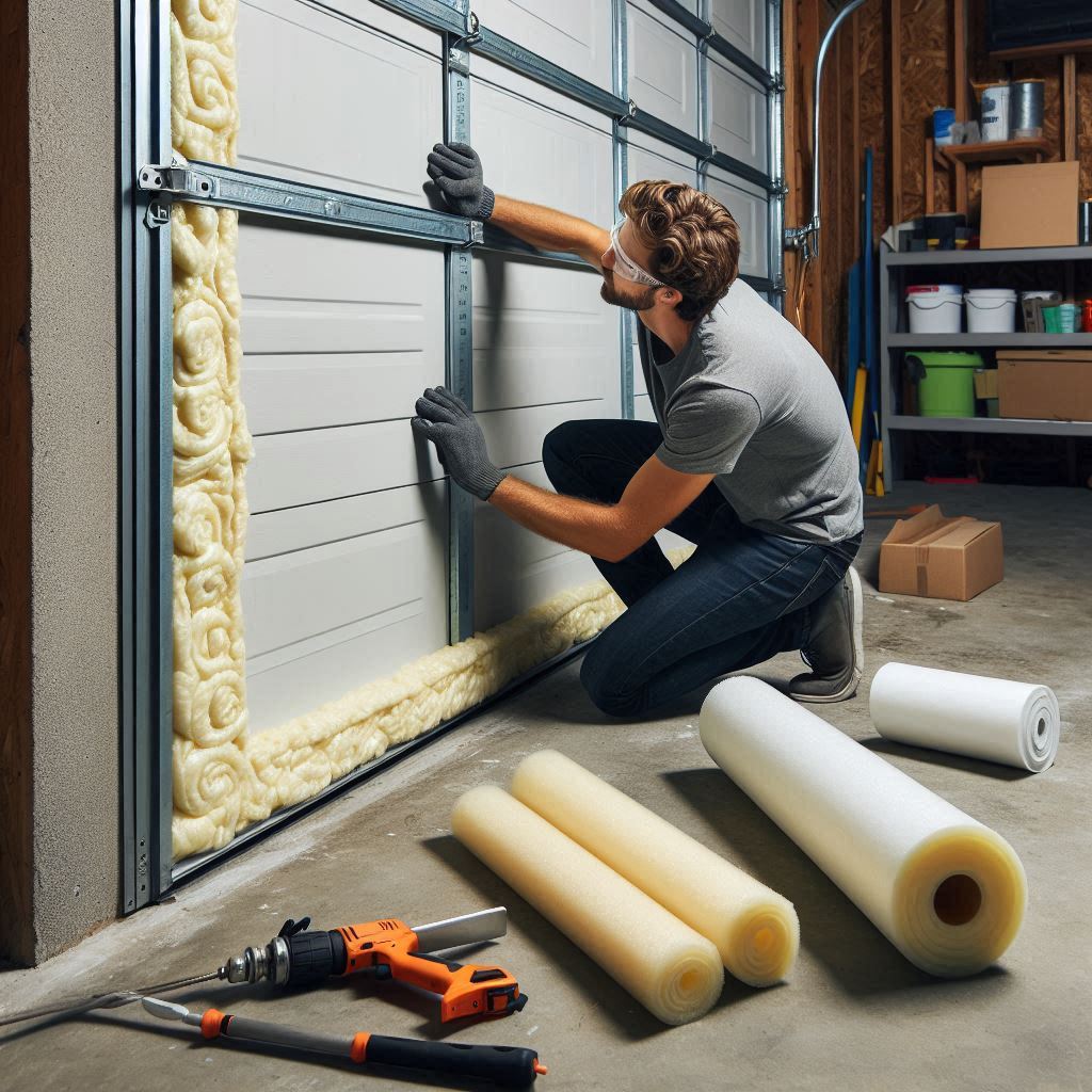 how to insulate a garage door